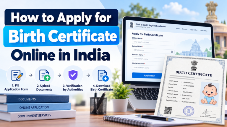 How to Apply for Birth Certificate Online in India? Easy Steps (2026 Guide) How to Apply for a Birth Certificate Online