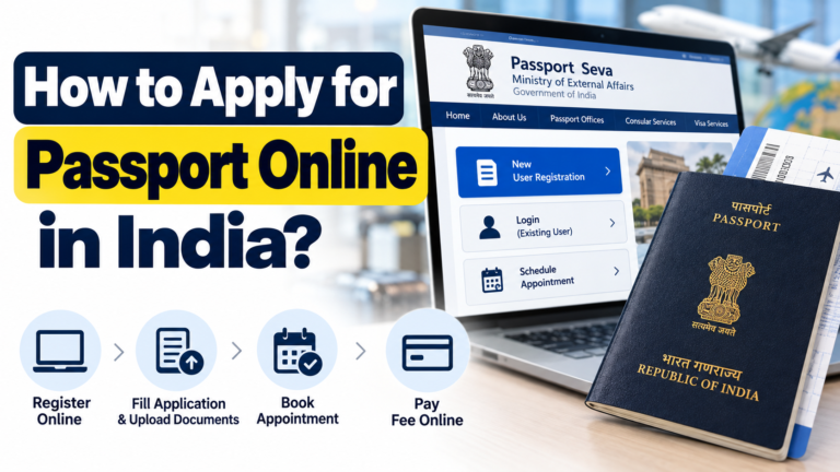 How to Apply for Passport Online in India? Easy Steps (2026 Guide) How to Apply for an Indian Passport Online